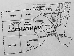 Townships of Chatham County (early 1900s?)