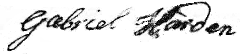 Signature of Gabriel Hardin