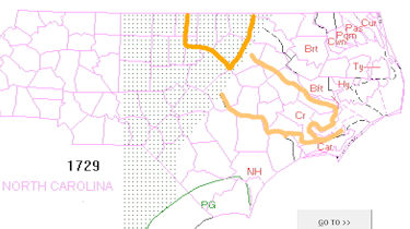 Craven county in 1729