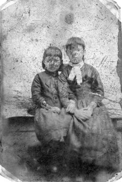 Two unknown girls
