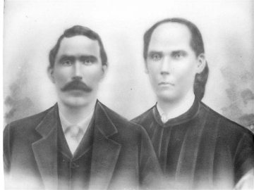 Aaron Hardin and Mary Ann Calhoun, his second wife