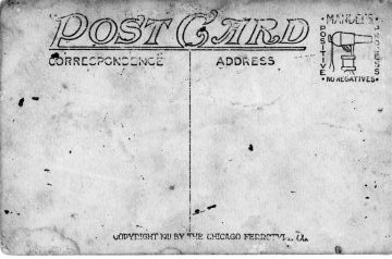 Address side of postcard printed 1911