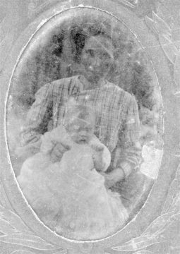 Unknown woman and baby